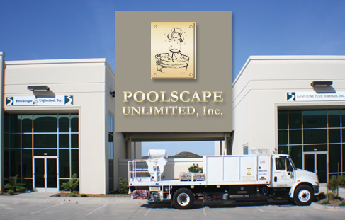 Poolscape Unlimited Offices with white truck