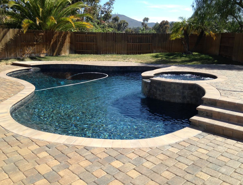 After-Spa and Pool with new paver deck